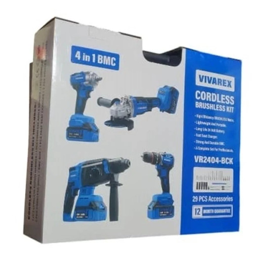 کیت شارژی 4 عددی براشلس ویوارکس مدل VR2404-BCK24