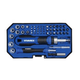 ست پیچ گوشتی جغجغه ای و ساعتی و سری بکس 55 عددی ویوارکس مدل VR5565-SD
